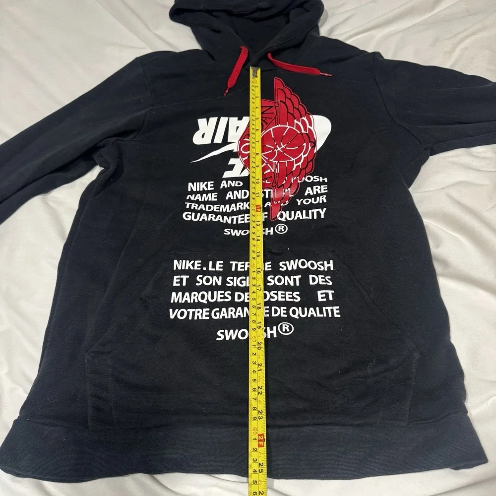 Nike Jordan Hoodie Men Medium Black 1985 Pullover Air Wings Swoosh Jumpman